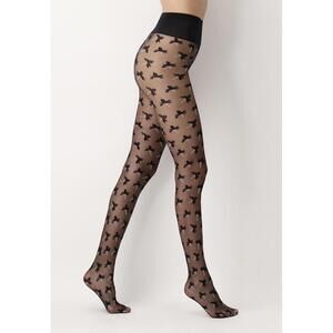 OROBLU Primroses Sheer Tights 20 Denier  Size S Black